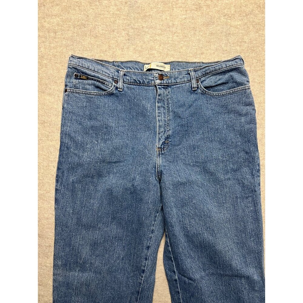 Lee Relaxed Fit Medium Wash Men's Denim Jeans 40 X 34 - Picture 2 of 10